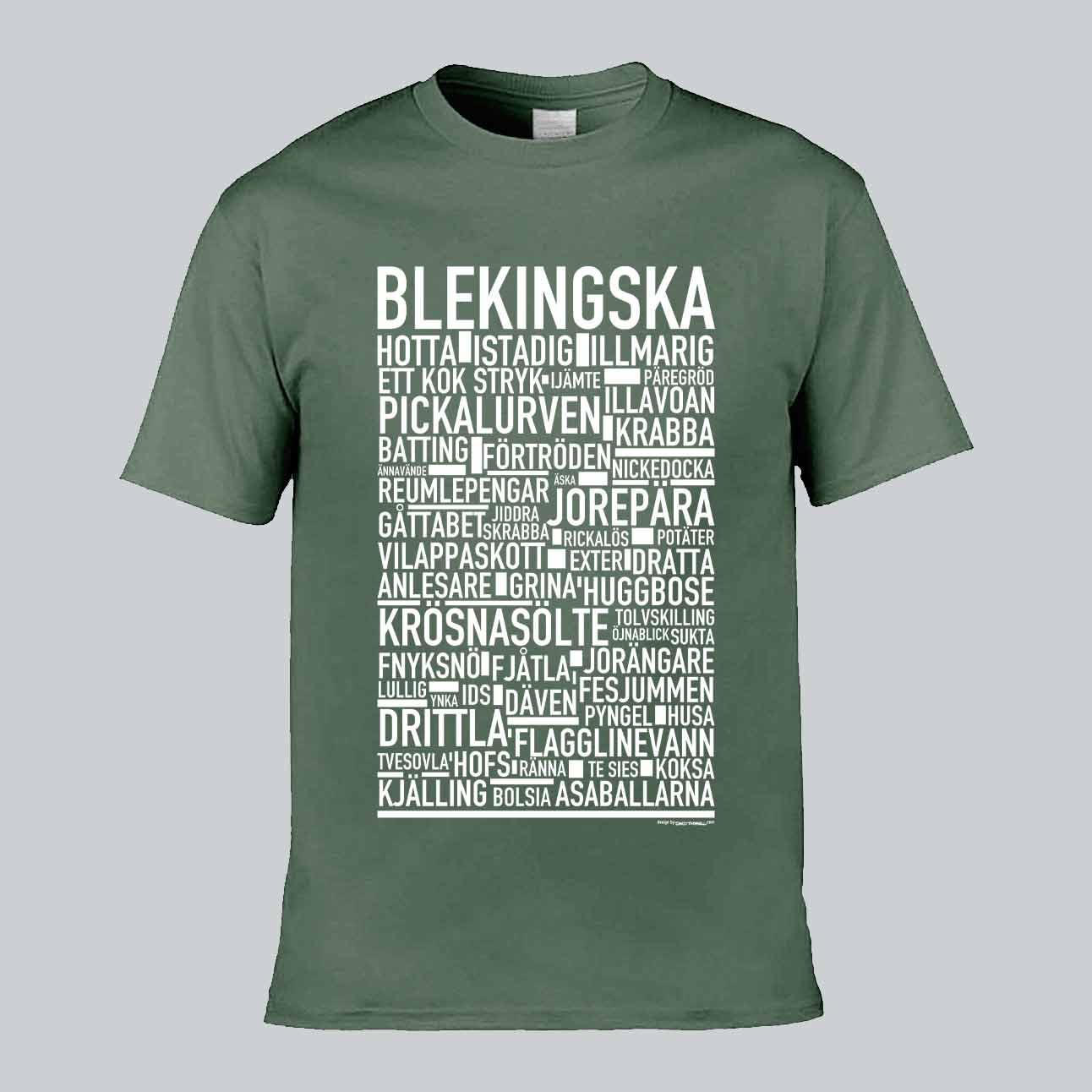 Blekingska Dialekt Text T-shirt