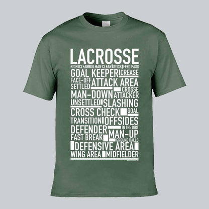 Lacrosse Text T-shirt