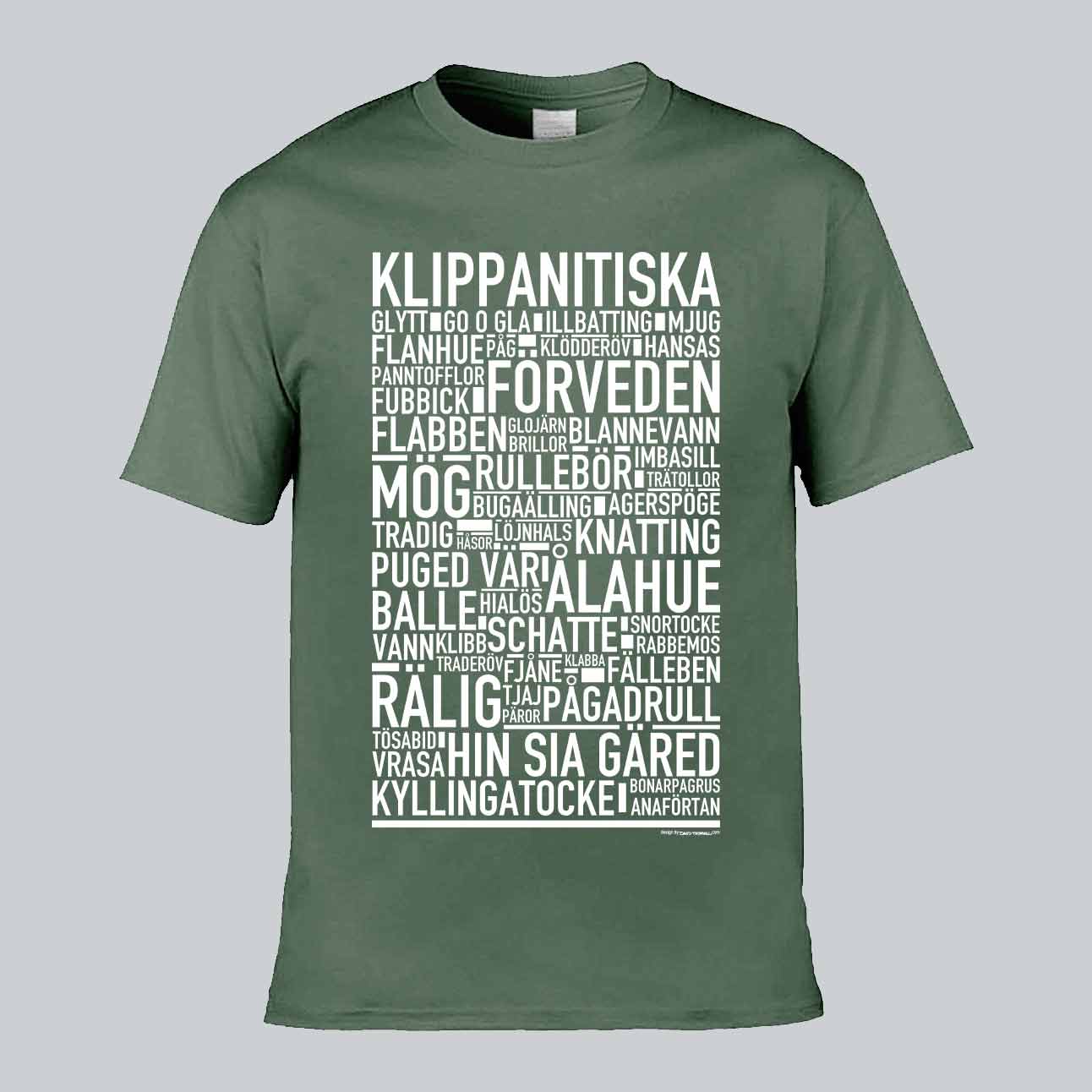 Klippanitiska Dialekt Text T-shirt
