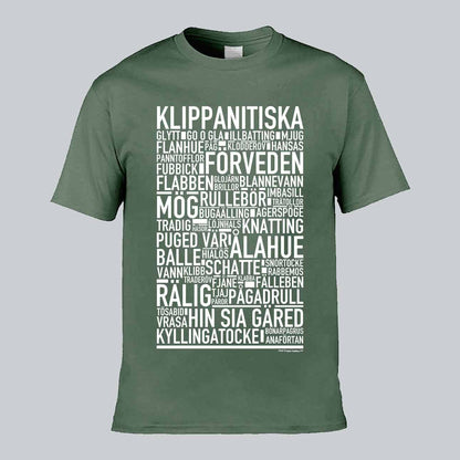 Klippanitiska Dialekt Text T-shirt