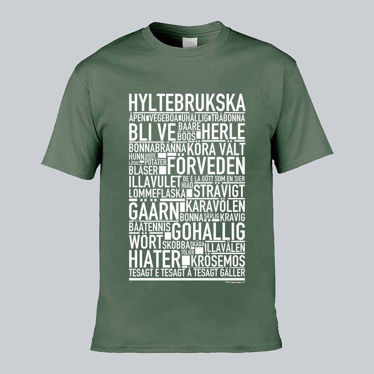 Hyltebrukska Dialekt Text T-shirt