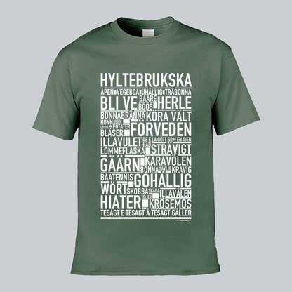 Hyltebrukska Dialekt Text T-shirt
