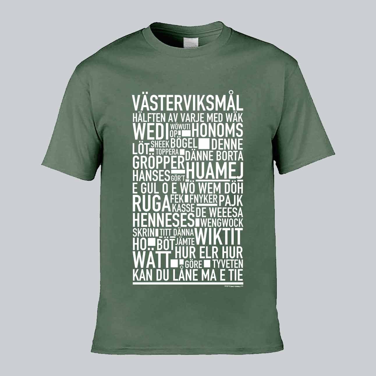 Västerviksmål Dialekt Text T-shirt