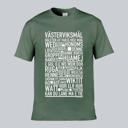Västerviksmål Dialekt Text T-shirt
