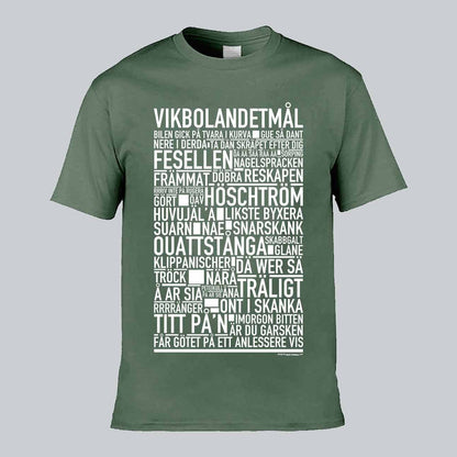 Vikbolandetmål Dialekt Text T-shirt