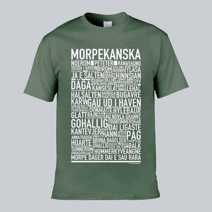 Morpekanska Dialekt Text T-shirt