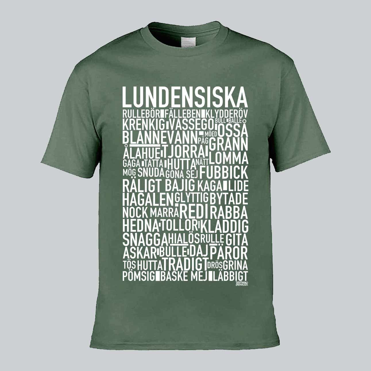 Lundensiska Dialekt Text T-shirt