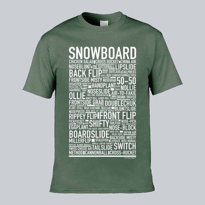 Snowboard Text T-shirt
