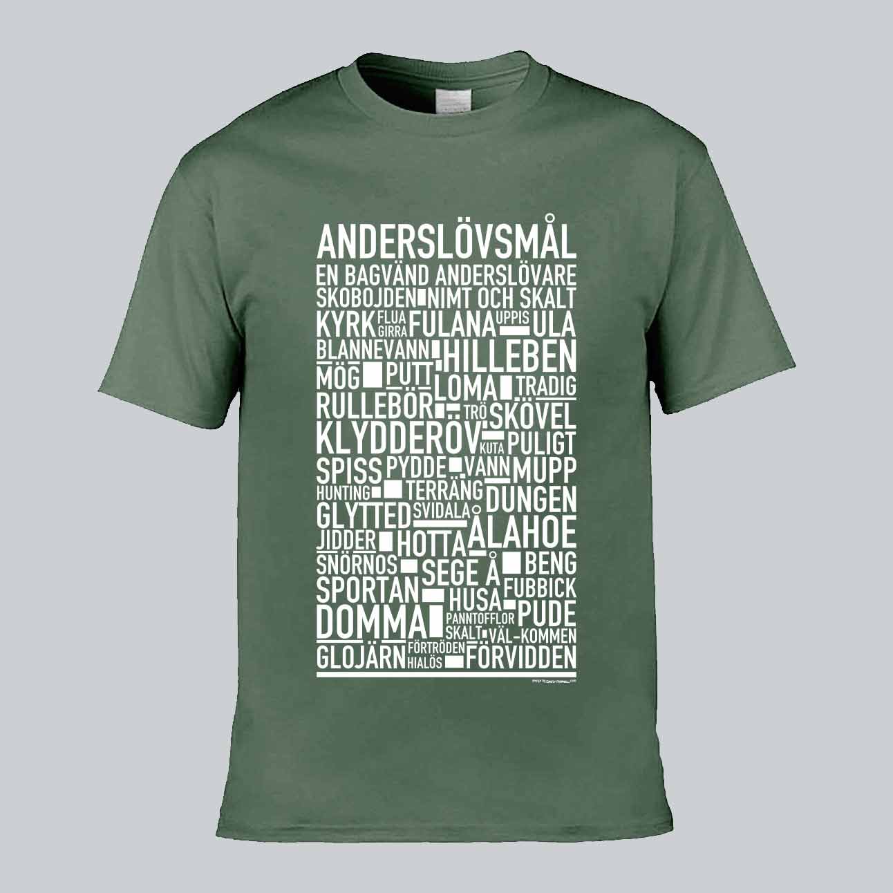 Anderslövsmål Dialekt Text T-shirt