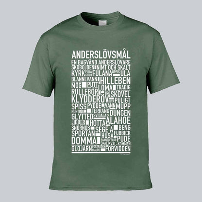 Anderslövsmål Dialekt Text T-shirt
