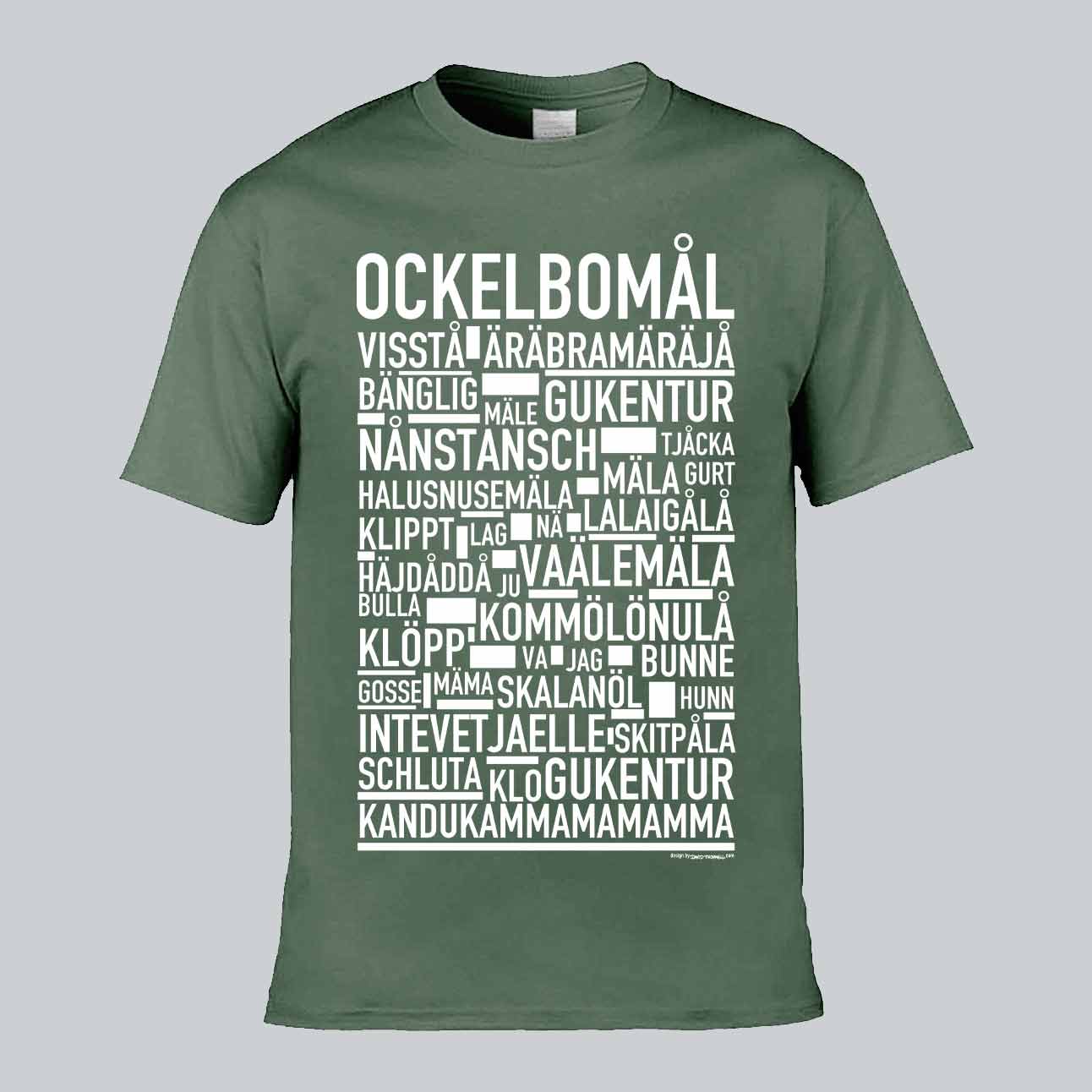 Ockelbomål Dialekt Text T-shirt