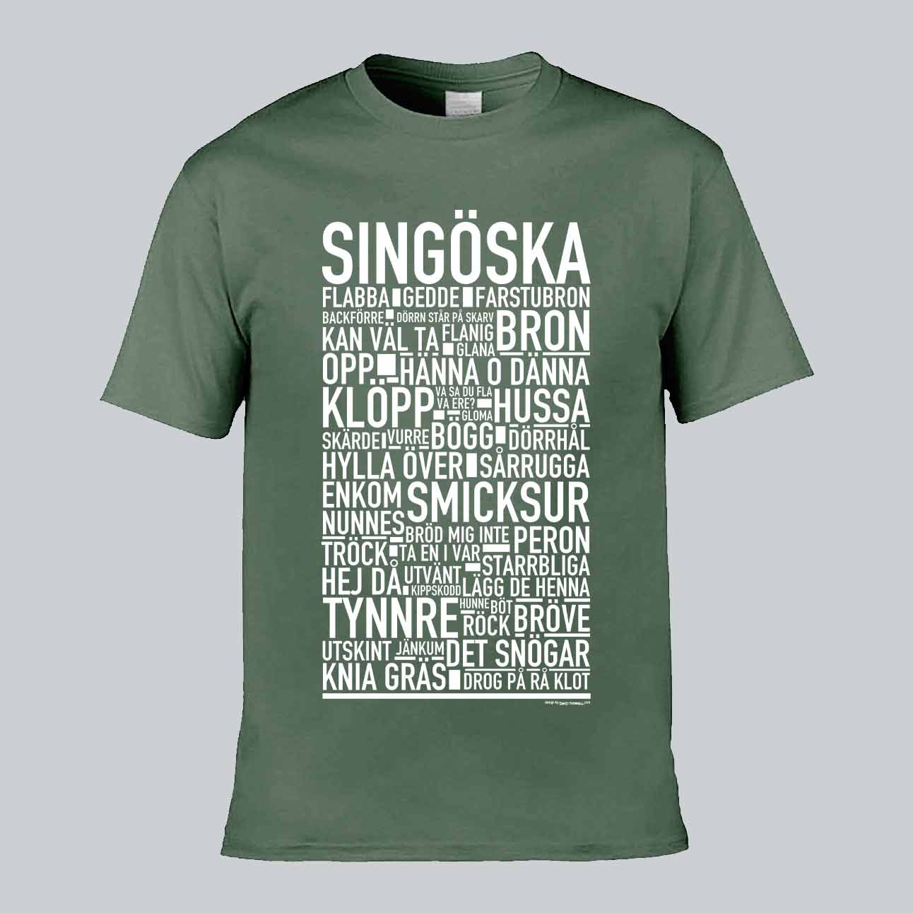 Singöska Dialekt Text T-shirt