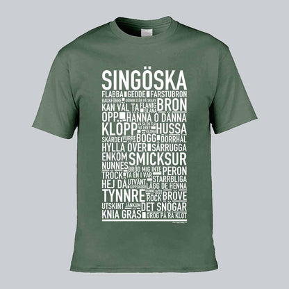 Singöska Dialekt Text T-shirt