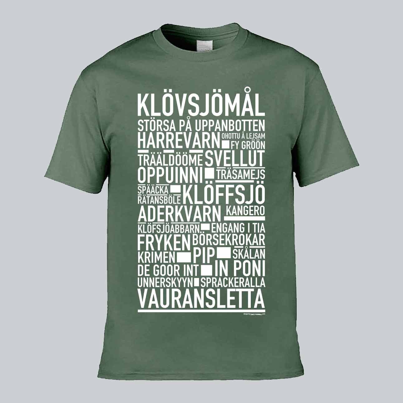 Klövsjömål Dialekt Text T-shirt