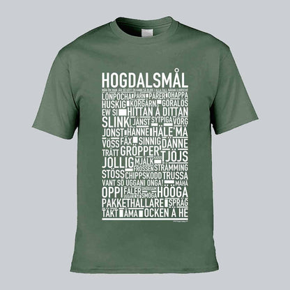 Hogdalsmål Dialekt Text T-shirt