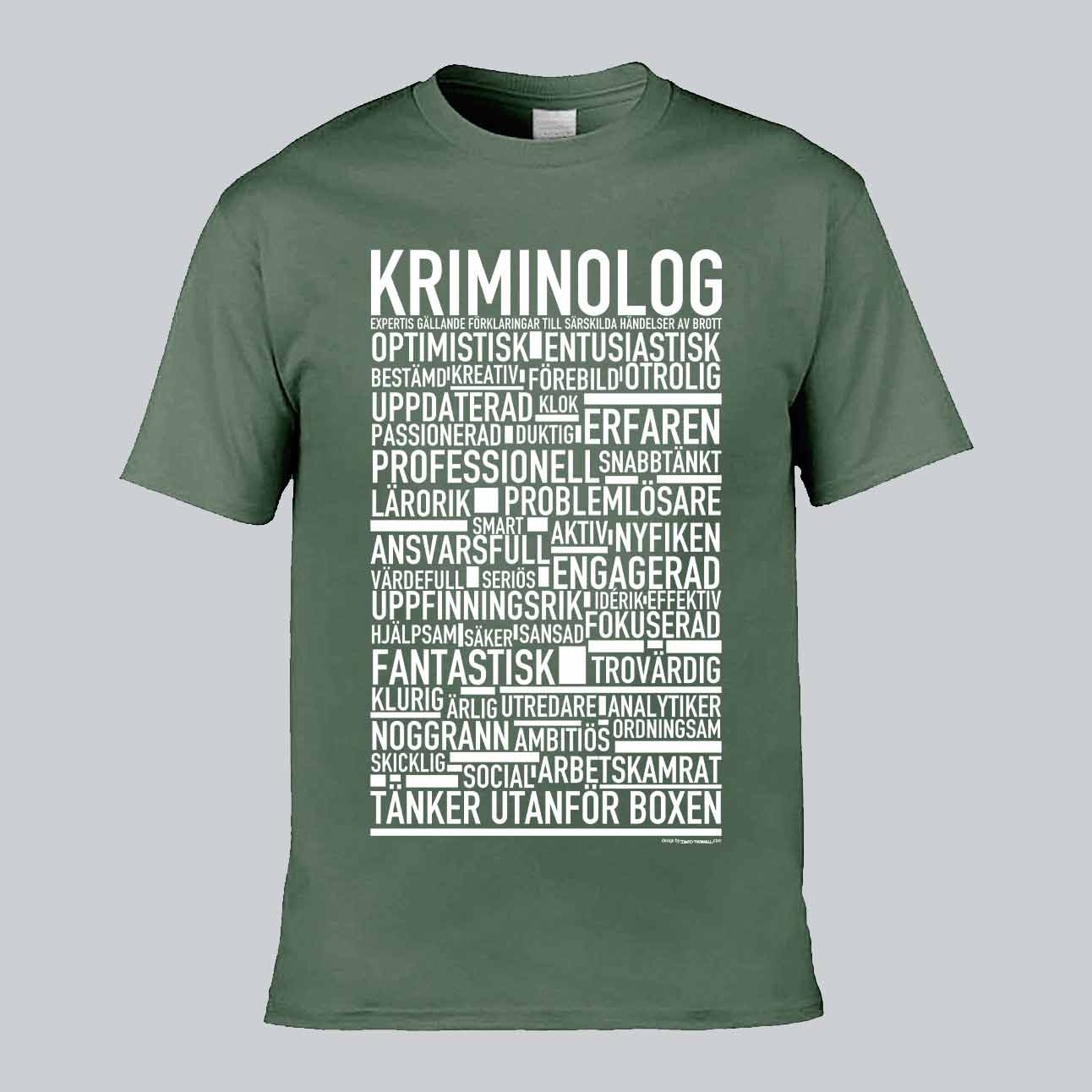 Kriminolog Text T-shirt