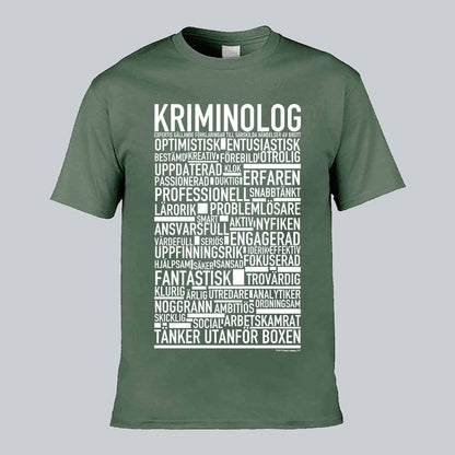 Kriminolog Text T-shirt