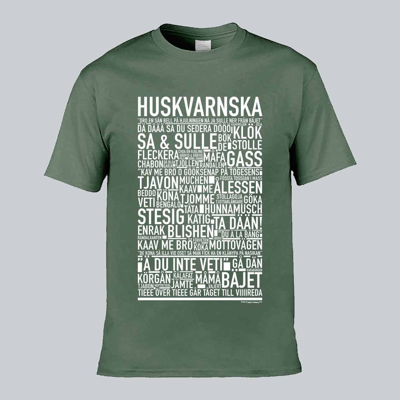 Huskvarnska Dialekt Text T-shirt