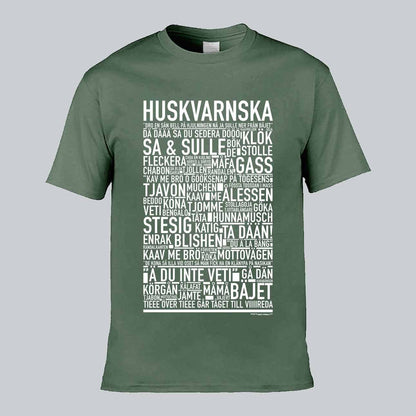 Huskvarnska Dialekt Text T-shirt