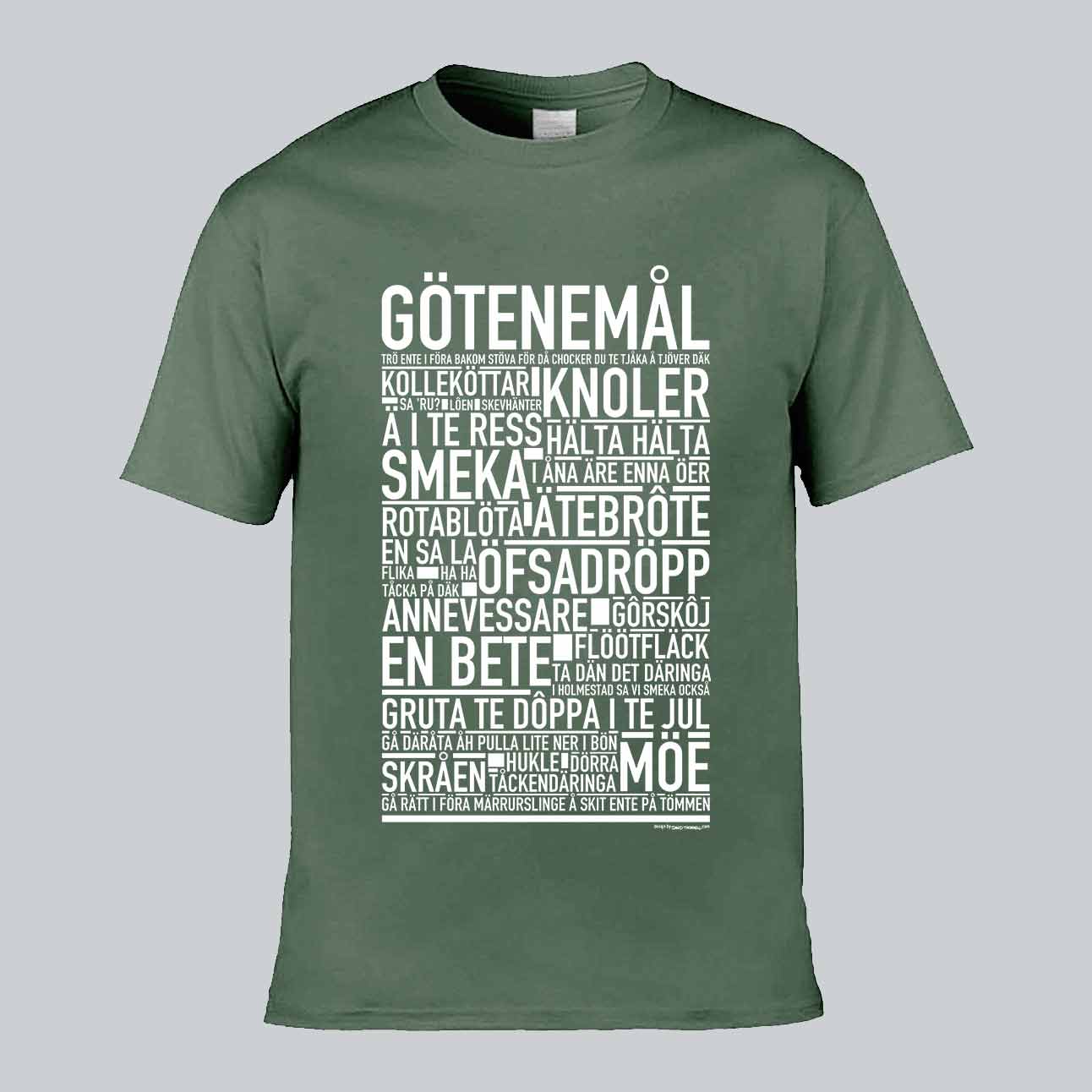Götenemål Dialekt Text T-shirt