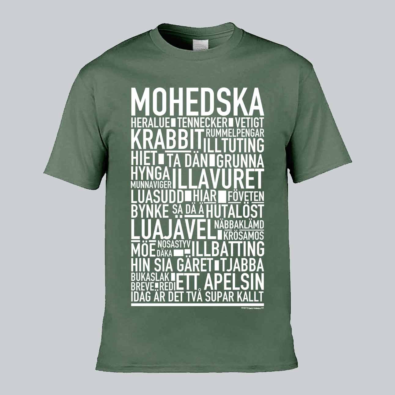 Mohedska Dialekt Text T-shirt