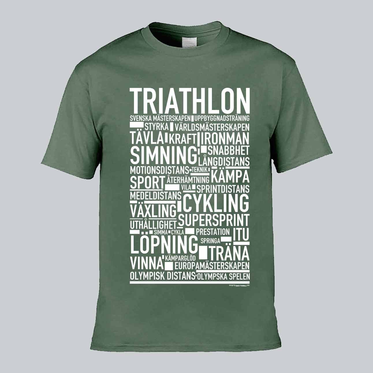 Triathlon Text T-shirt