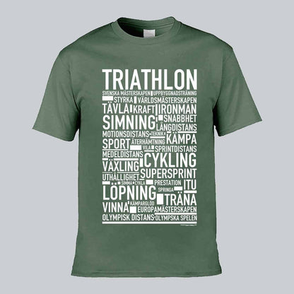 Triathlon Text T-shirt