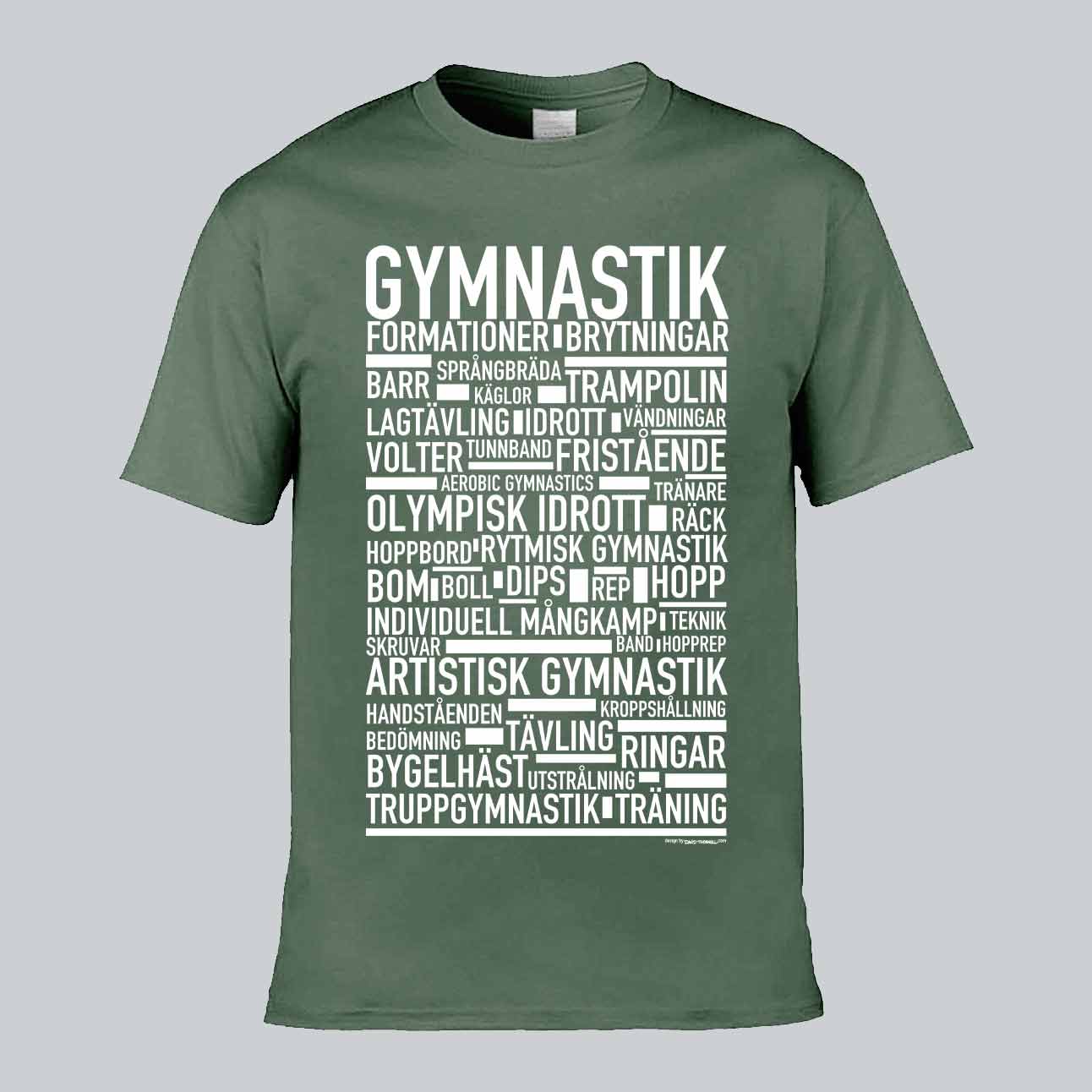Gymnastik Text T-shirt