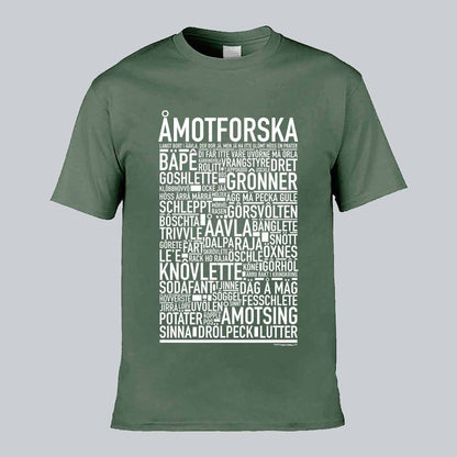 Åmotforska Dialekt Text T-shirt