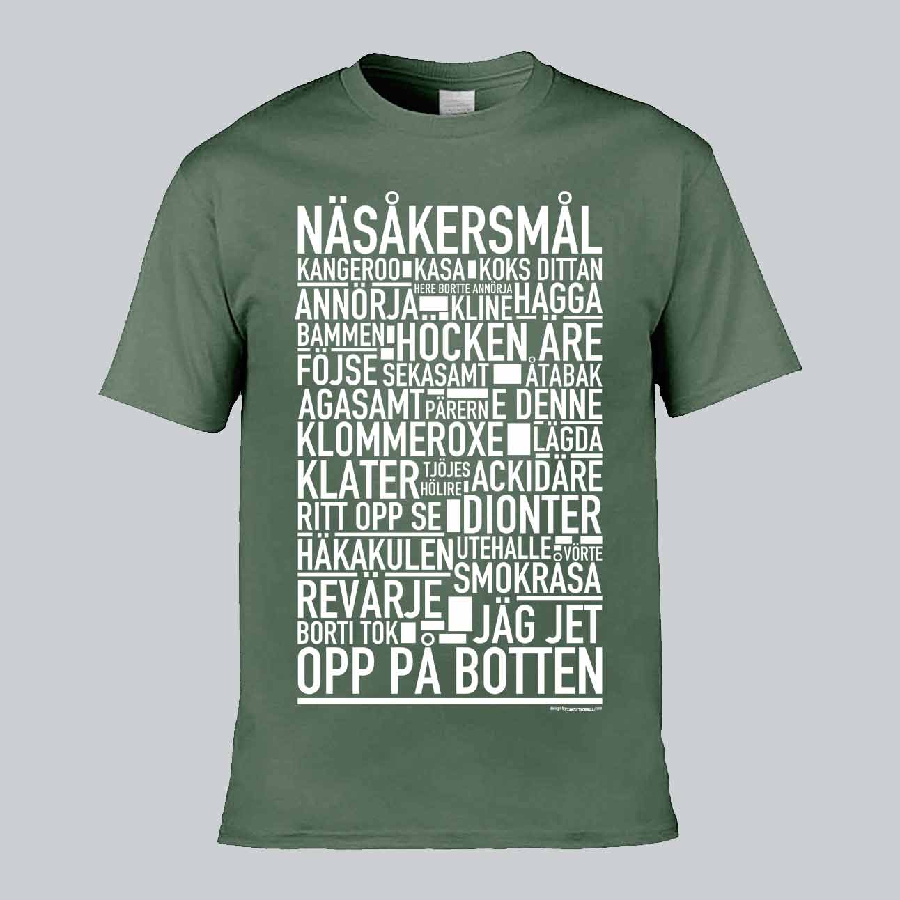 Näsåkersmål Dialekt Text T-shirt