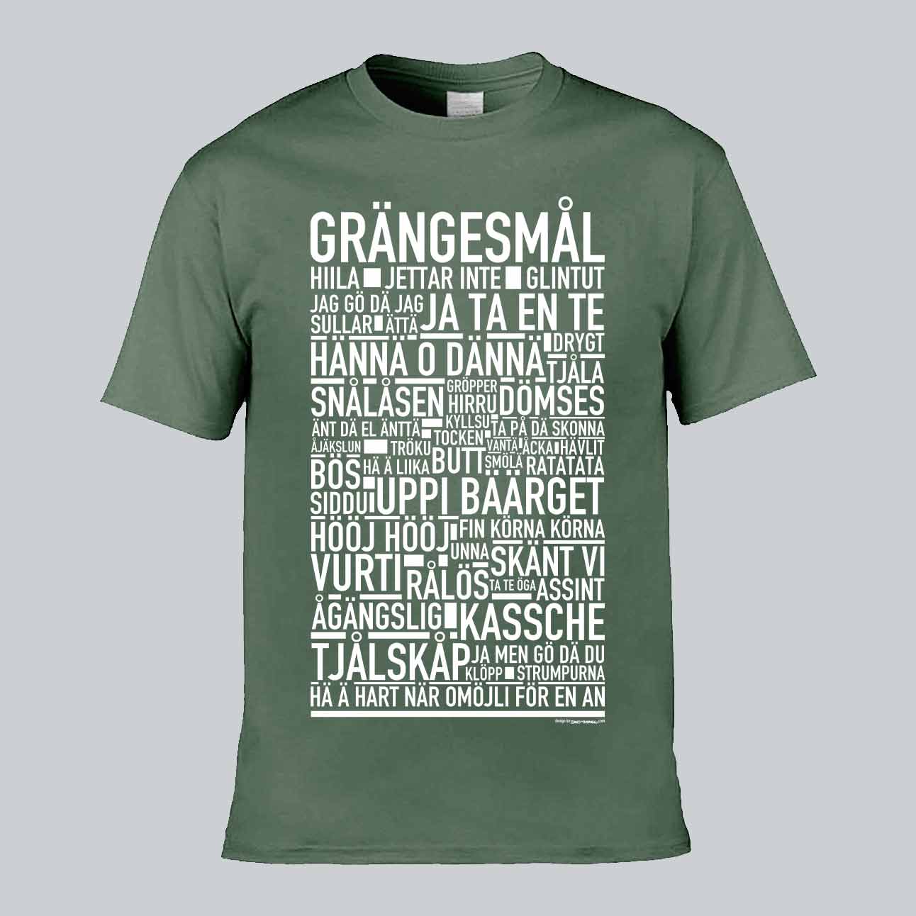 Grängesmål Dialekt Text T-shirt