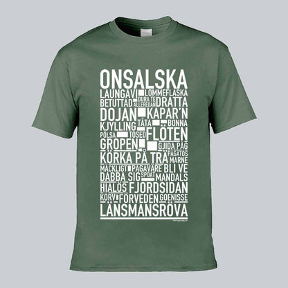 Onsalska Dialekt Text T-shirt