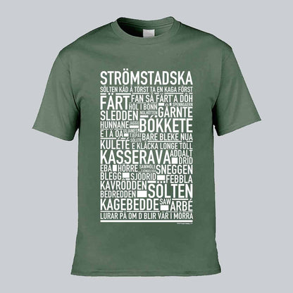 Strömstadska Dialekt Text T-shirt