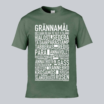 Grännamål Dialekt Text T-shirt