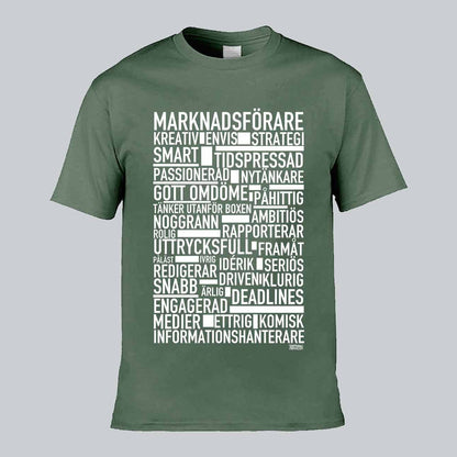Marknadsförare Text T-shirt