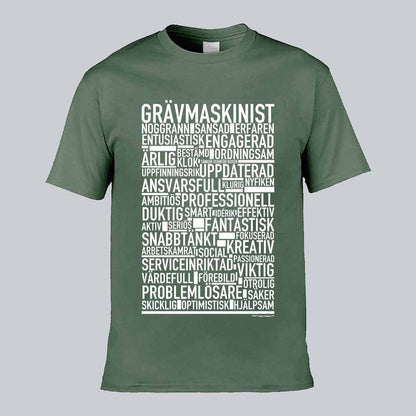 Grävmaskinist Text T-shirt