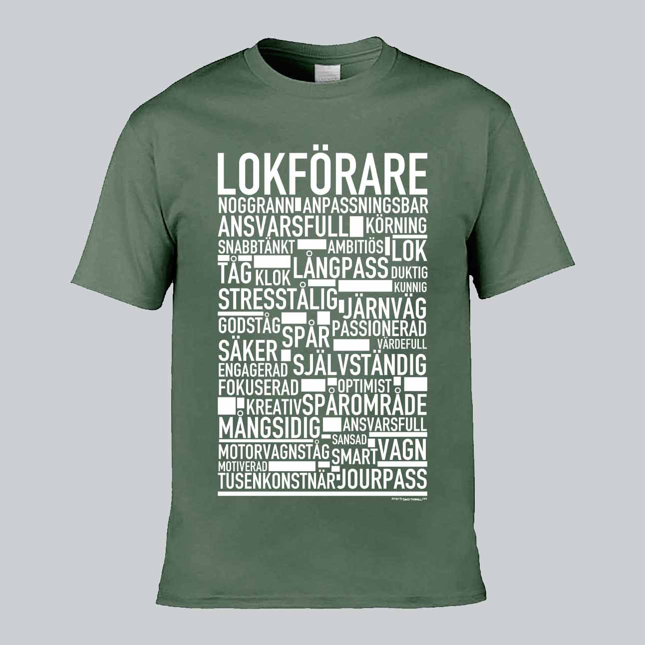 Lokförare Text T-shirt