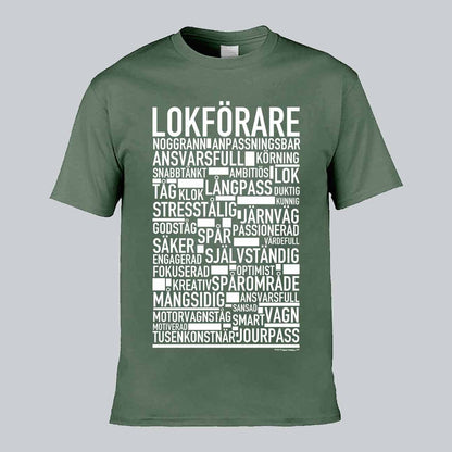 Lokförare Text T-shirt