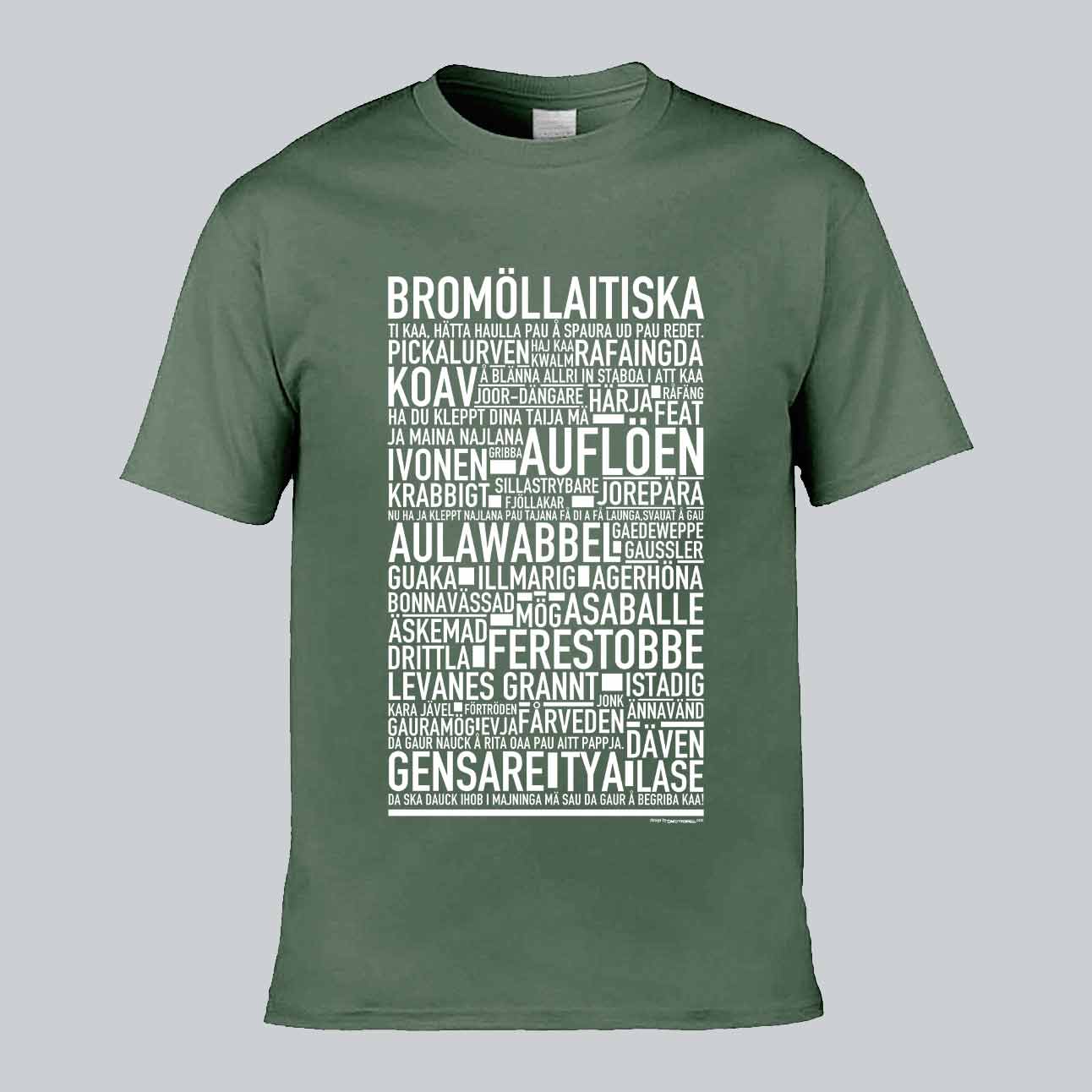 Bromöllaitiska Dialekt Text T-shirt