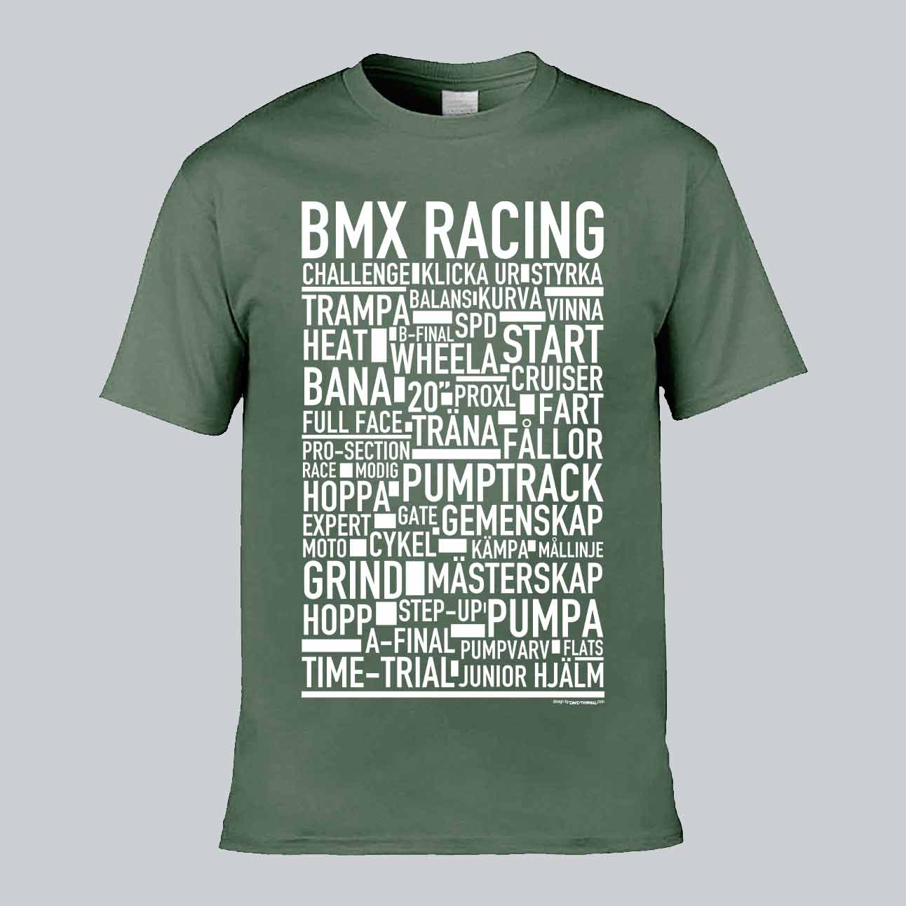 BMX Racing Text T-shirt