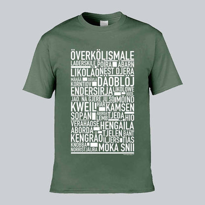 Överkölismale Dialekt Text T-shirt