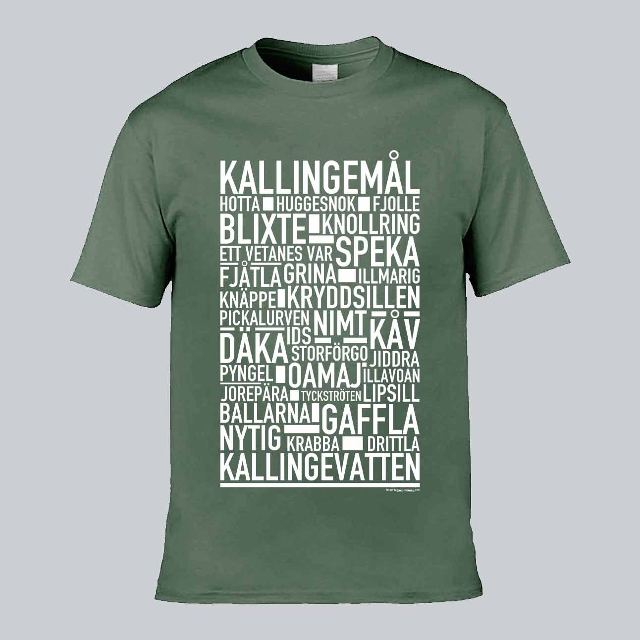 Kallingemål Dialekt Text T-shirt