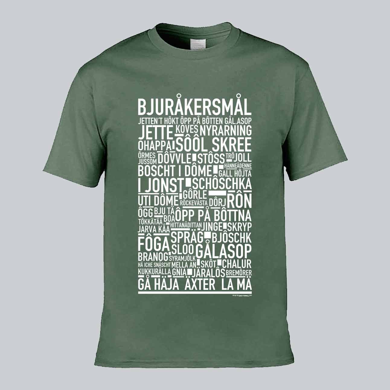 Bjuråkersmål Dialekt Text T-shirt