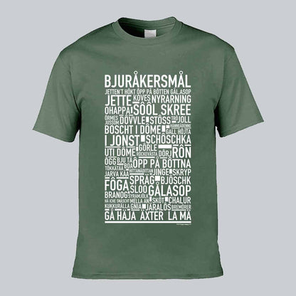 Bjuråkersmål Dialekt Text T-shirt