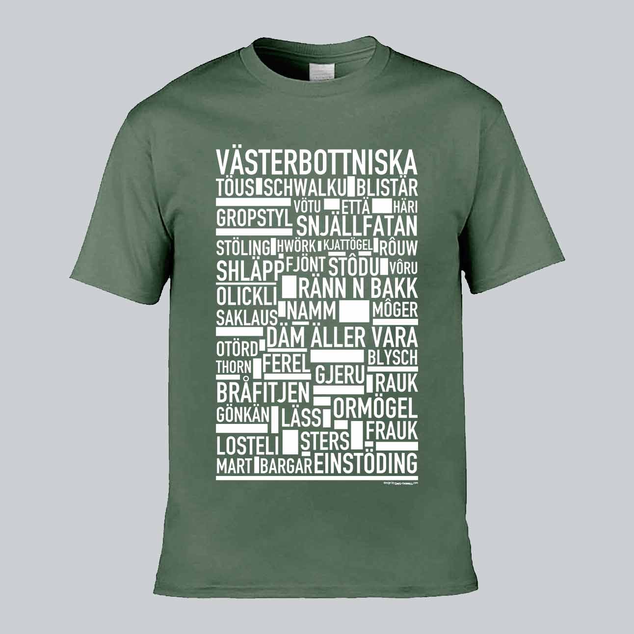 Västerbottniska Dialekt Text T-shirt