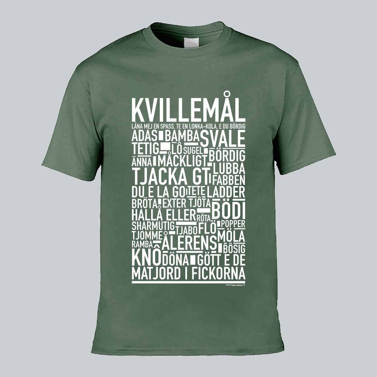 Kvillemål Dialekt Text T-shirt