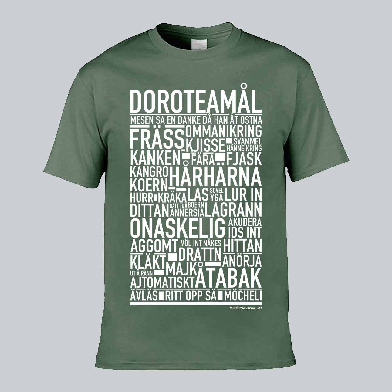 Doroteamål Dialekt Text T-shirt