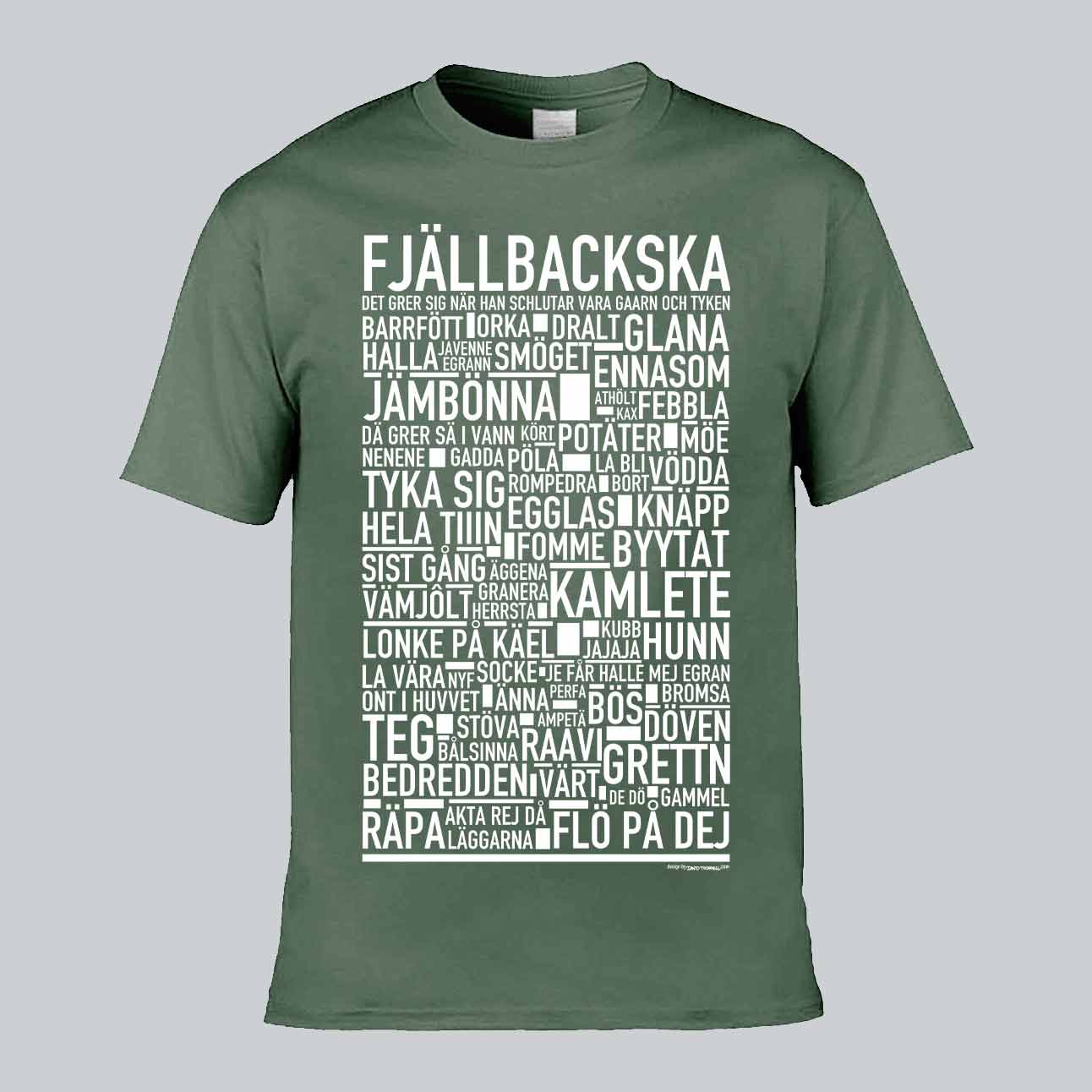 Fjällbackska Dialekt Text T-shirt