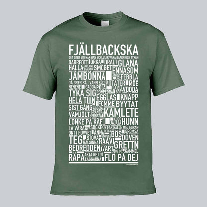 Fjällbackska Dialekt Text T-shirt