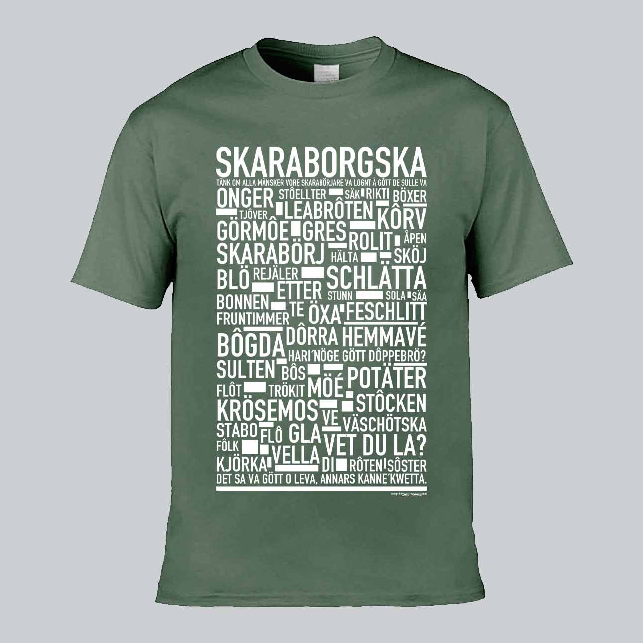 Skaraborgska Dialekt Text T-shirt